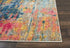 2' X 6' Blue And Yellow Abstract Power Loom Non Skid Area Rug